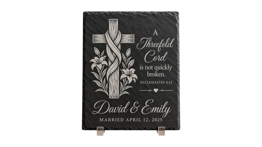 Engraved Slate Plaques for Christian Home Decor