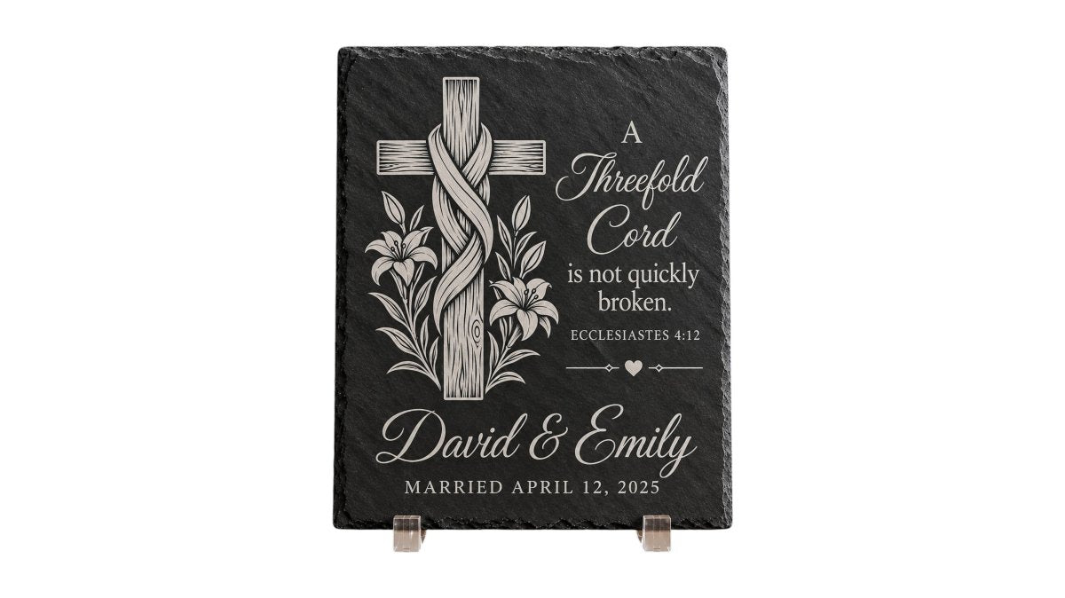 Engraved Slate Plaques for Christian Home Decor