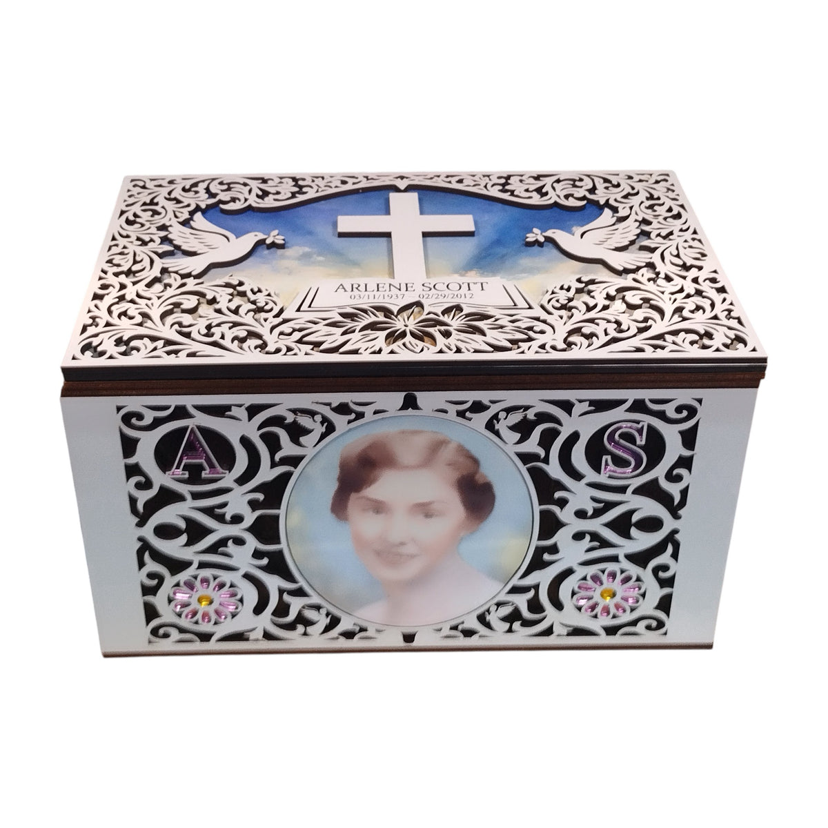 Personalized Christian Memorial Keepsake Box