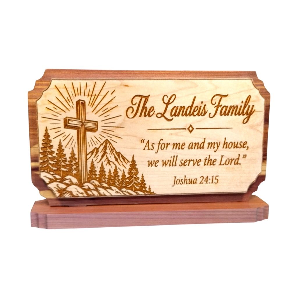 Personalized Family Scripture Plaque