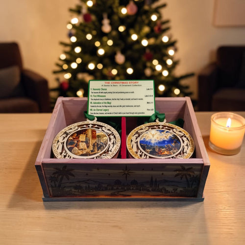 A Savior Is Born – Personalized Christmas Ornament Collection