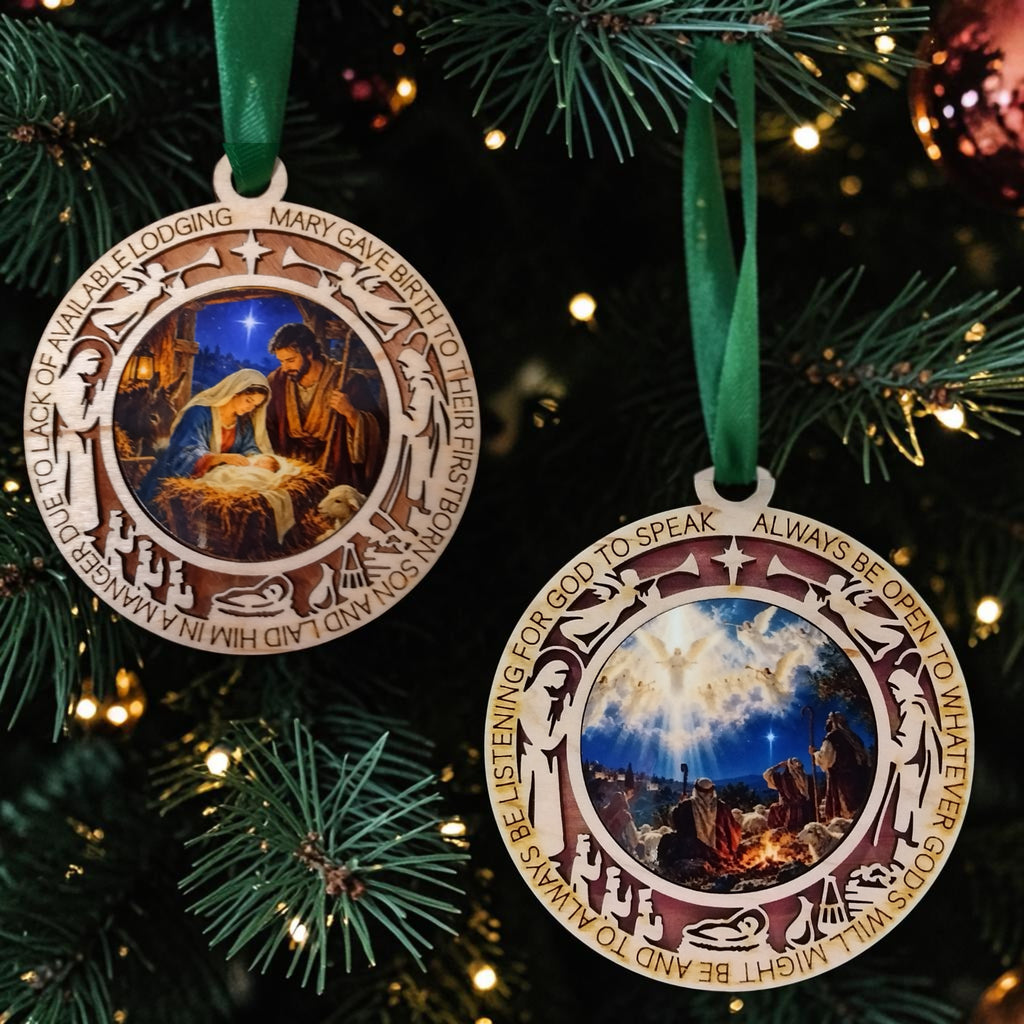 A Savior Is Born – Personalized Christmas Ornament Collection