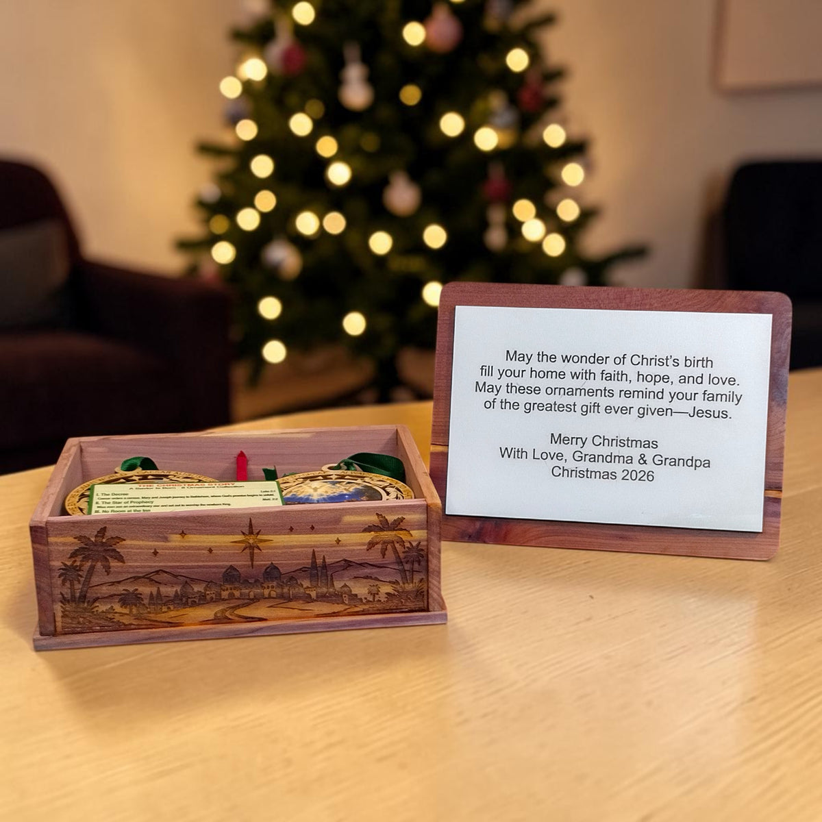 A Savior Is Born – Personalized Christmas Ornament Collection