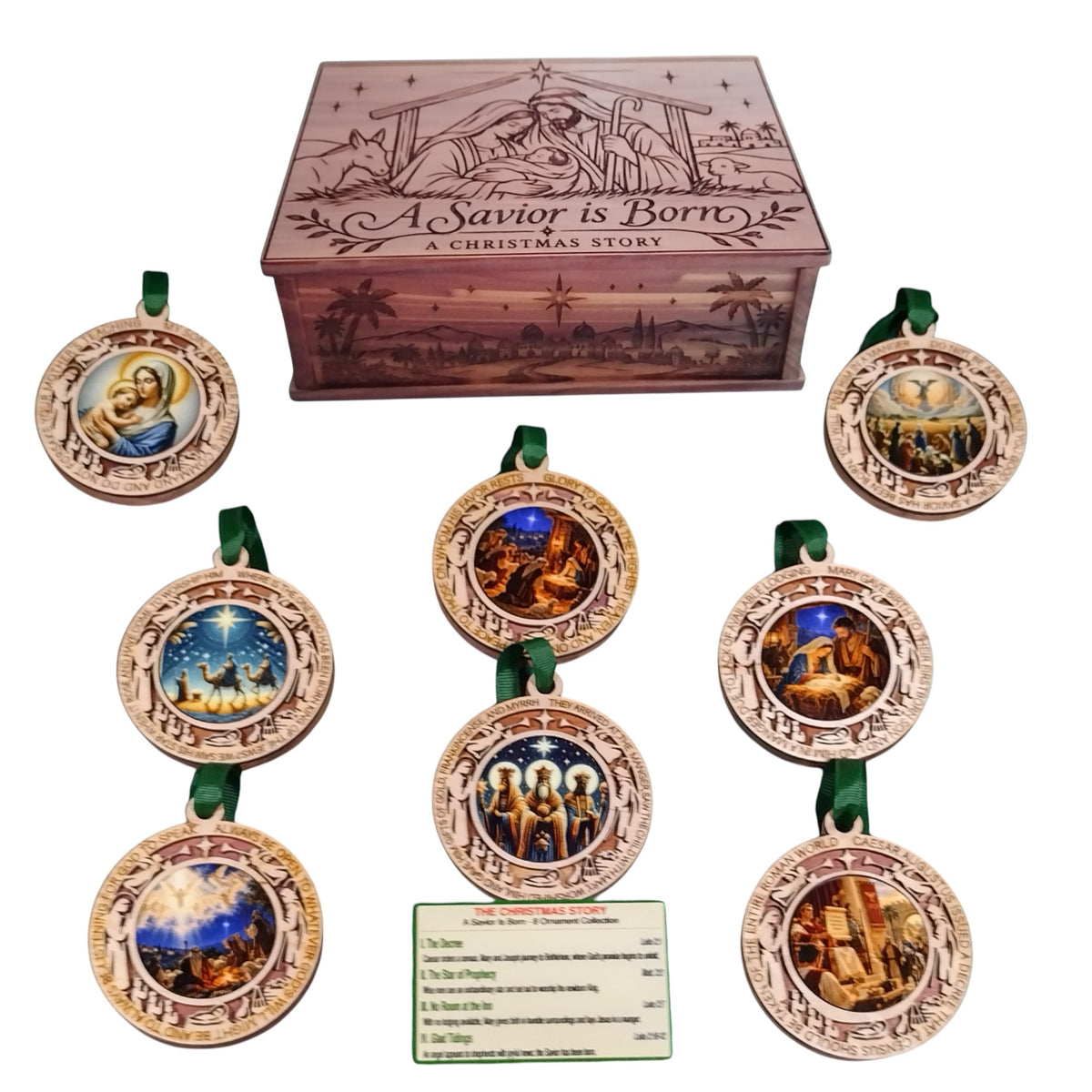 A Savior Is Born – Personalized Christmas Ornament Collection