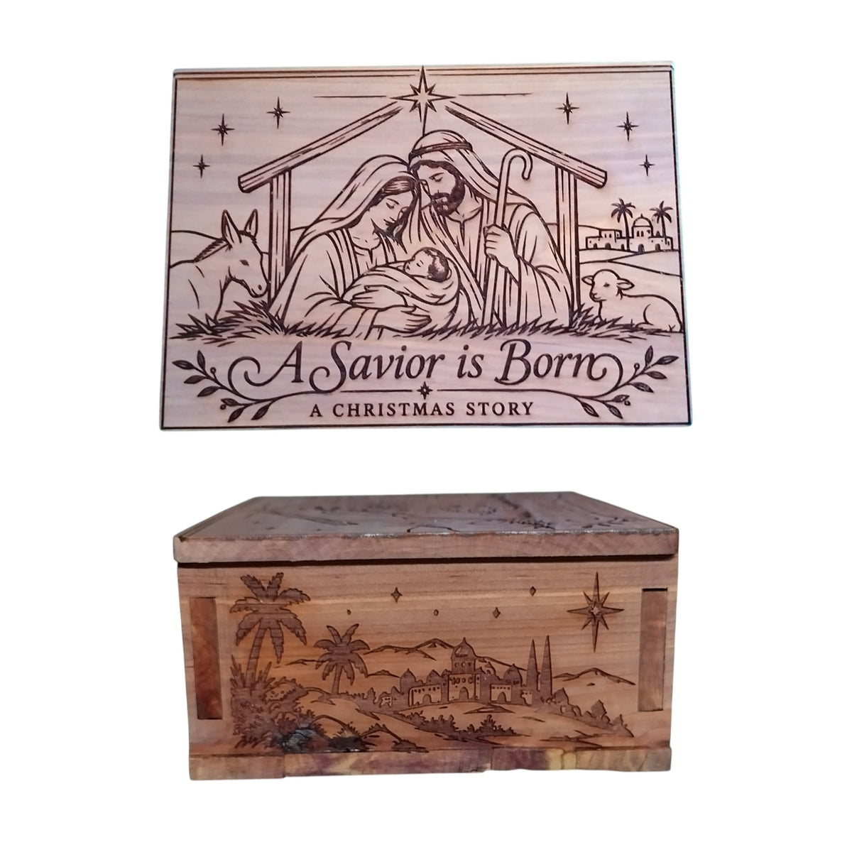 A Savior Is Born – Personalized Christmas Ornament Collection