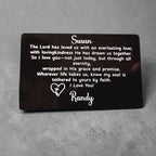 Personalized Christian Wallet Card & Keepsake Sleeve – Carry My Love With You