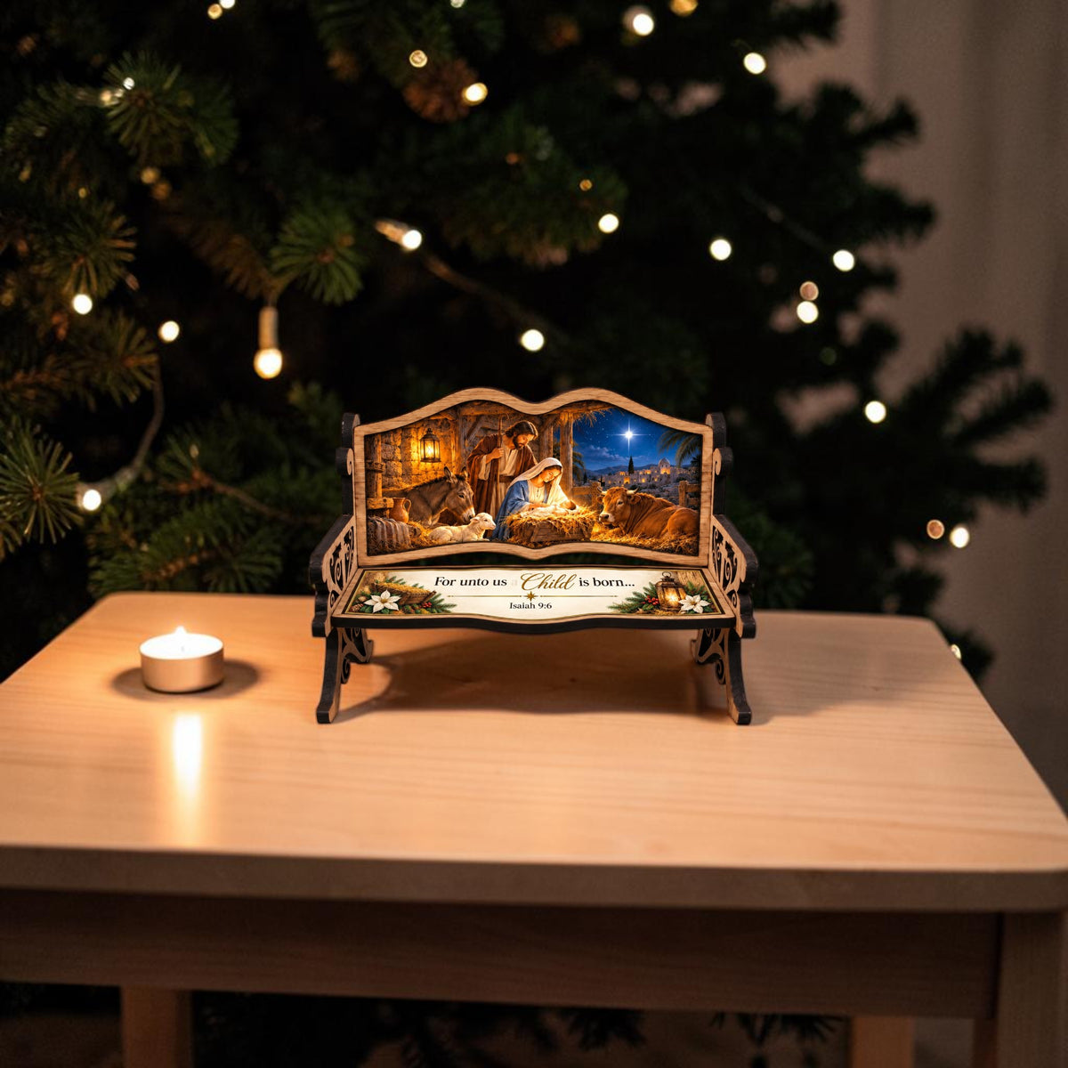 Christian Scripture Mini Keepsake Bench – Choose Your Design