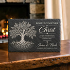 Personalized Christian Wedding & Anniversary Slate Plaque
