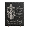 Personalized Christian Wedding & Anniversary Slate Plaque