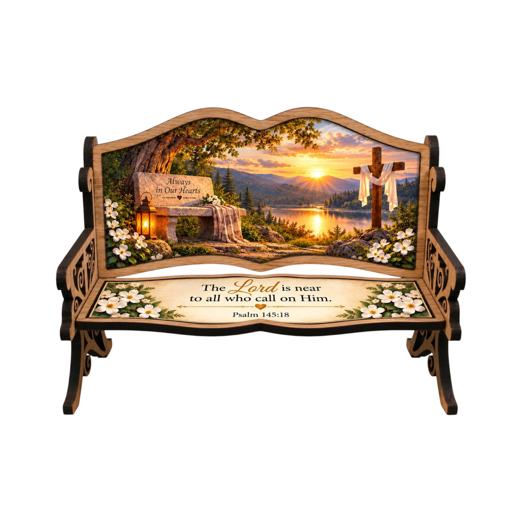 Christian Scripture Mini Keepsake Bench – Choose Your Design