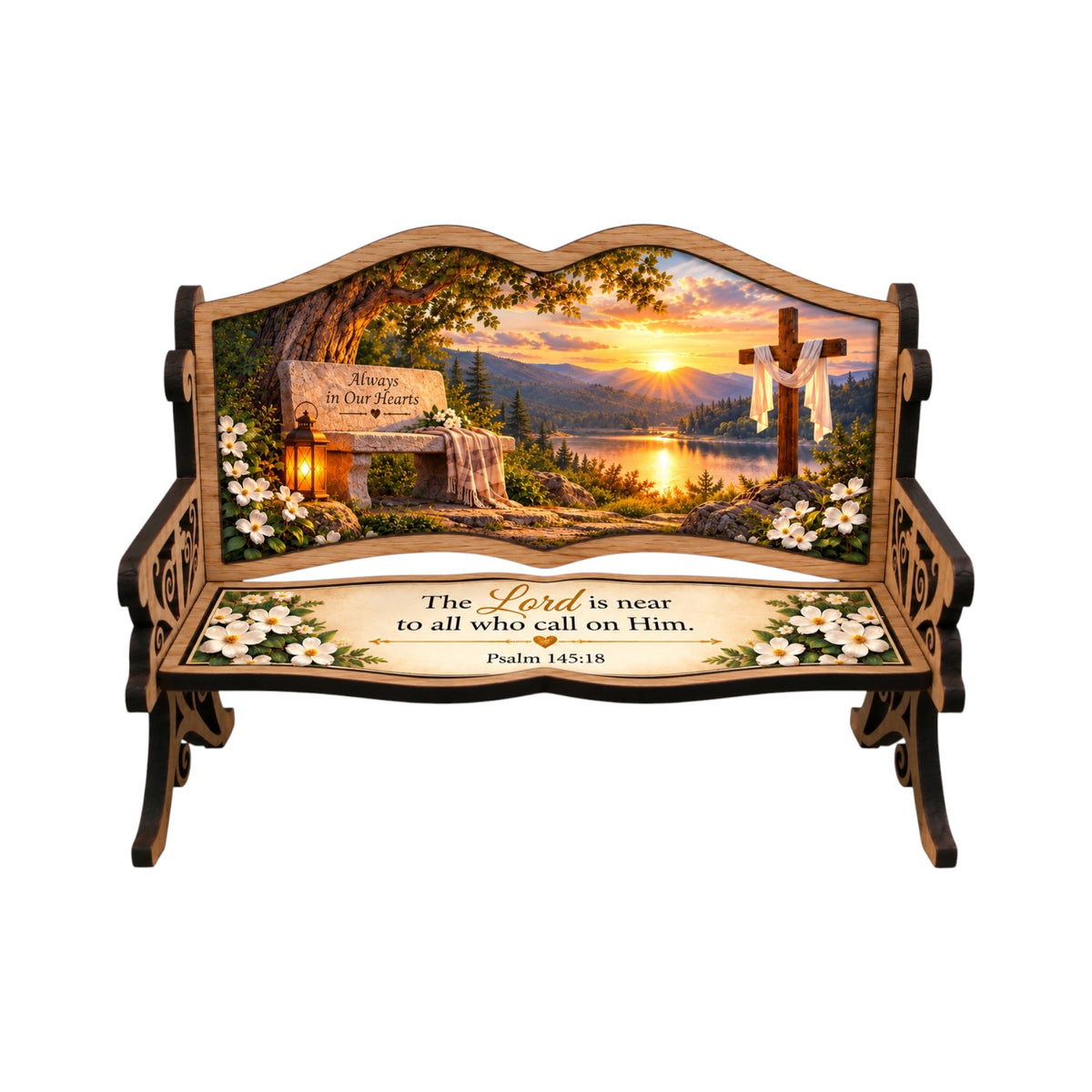 Christian Scripture Mini Keepsake Bench – Choose Your Design