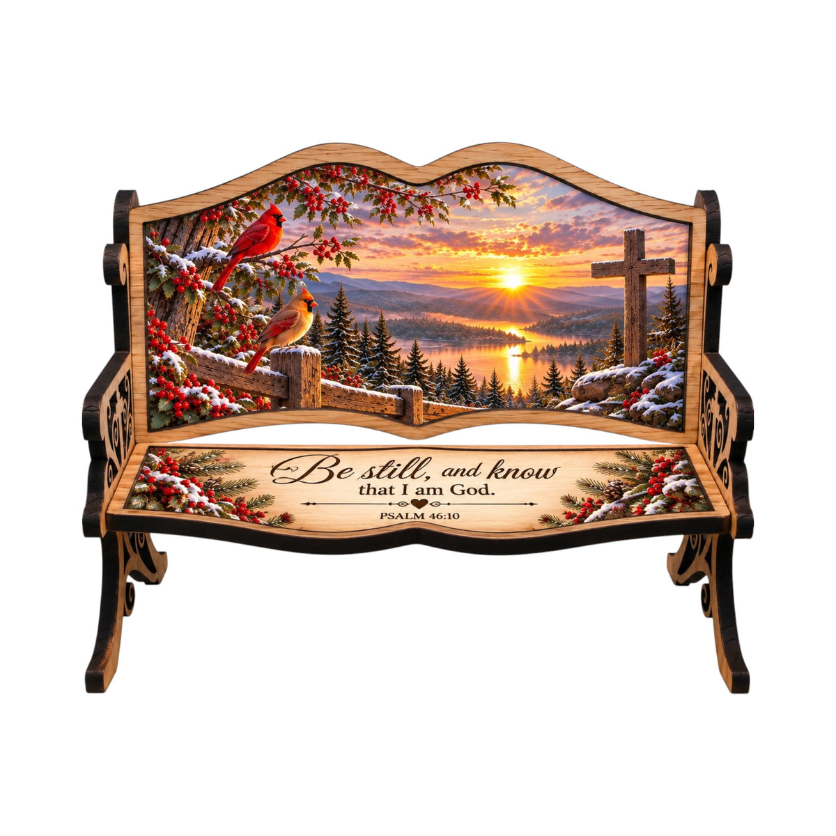 Christian Scripture Mini Keepsake Bench – Choose Your Design