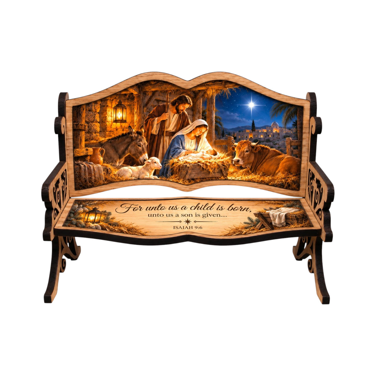 Christian Scripture Mini Keepsake Bench – Choose Your Design