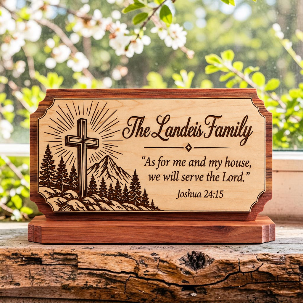 Personalized Family Scripture Plaque