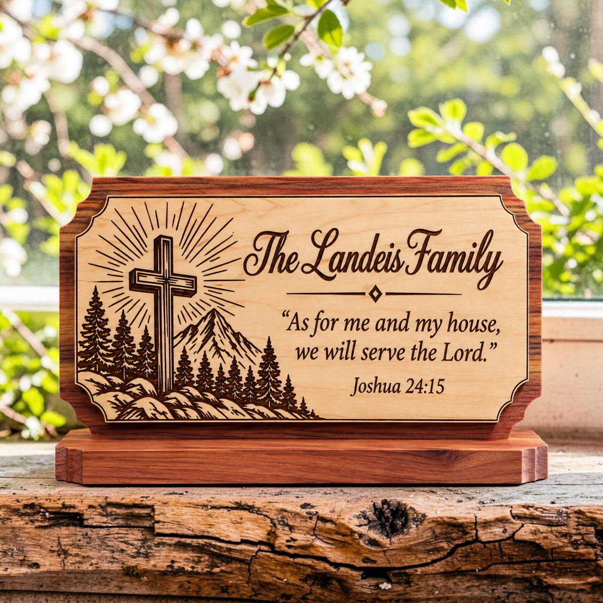 Personalized Family Scripture Plaque