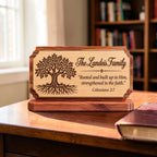 Personalized Family Scripture Plaque