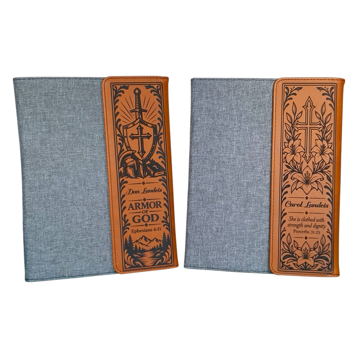 Personalized Christian Portfolio & Engraved Pen Gift Set