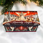 Heavenly Angels Ruby Red Ornament Keepsake Collection – Set of 8