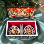 Heavenly Angels Ruby Red Ornament Keepsake Collection – Set of 8