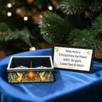 Heavenly Angels Mirrored Gold Ornament Keepsake Collection – Set of 8