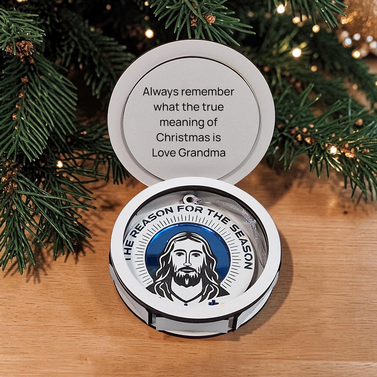 The Reason for the Season – Personalized Christmas Ornament & Keepsake Box