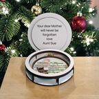 Christmas in Heaven Memorial Ornament & Personalized Keepsake Box