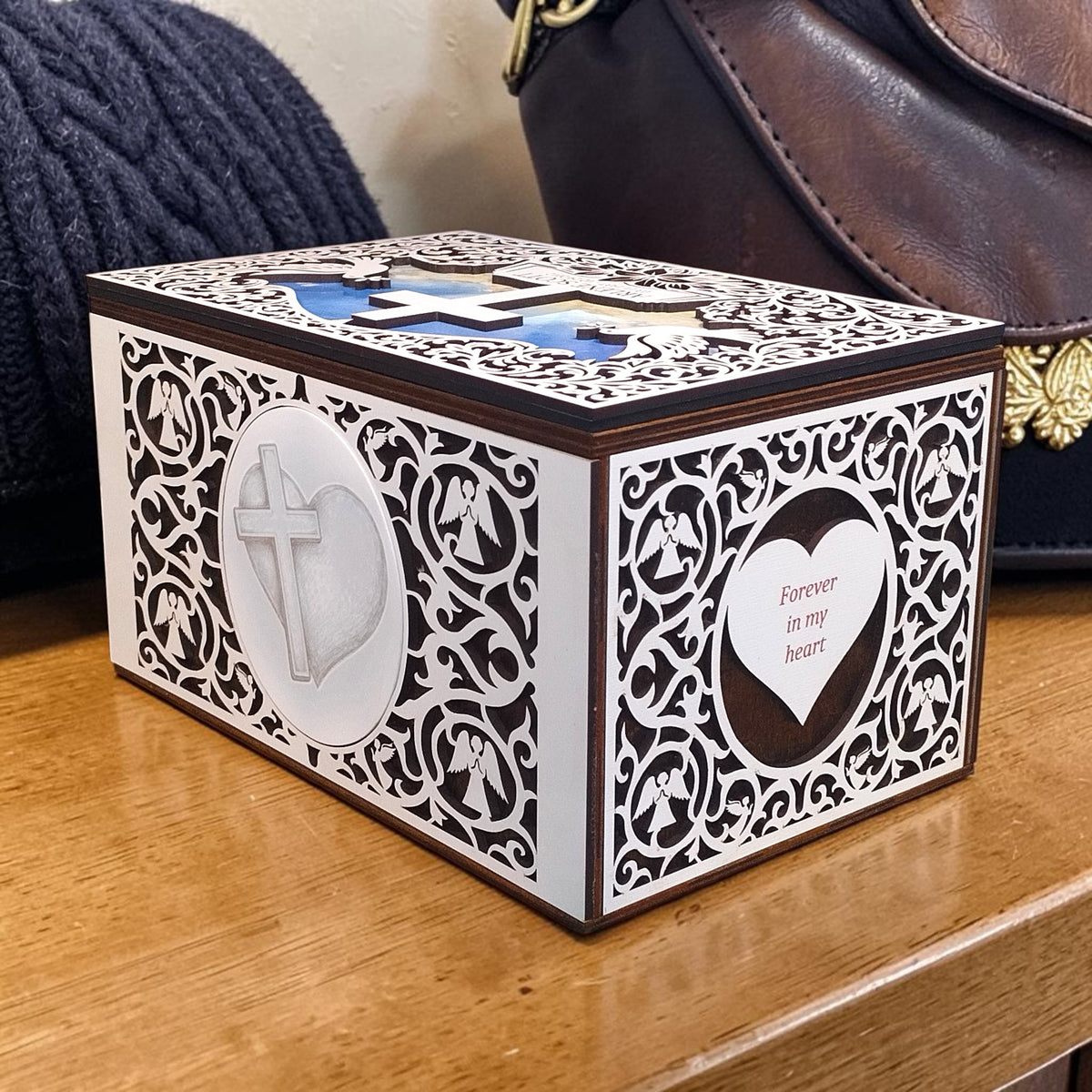 Personalized Christian Memorial Keepsake Box