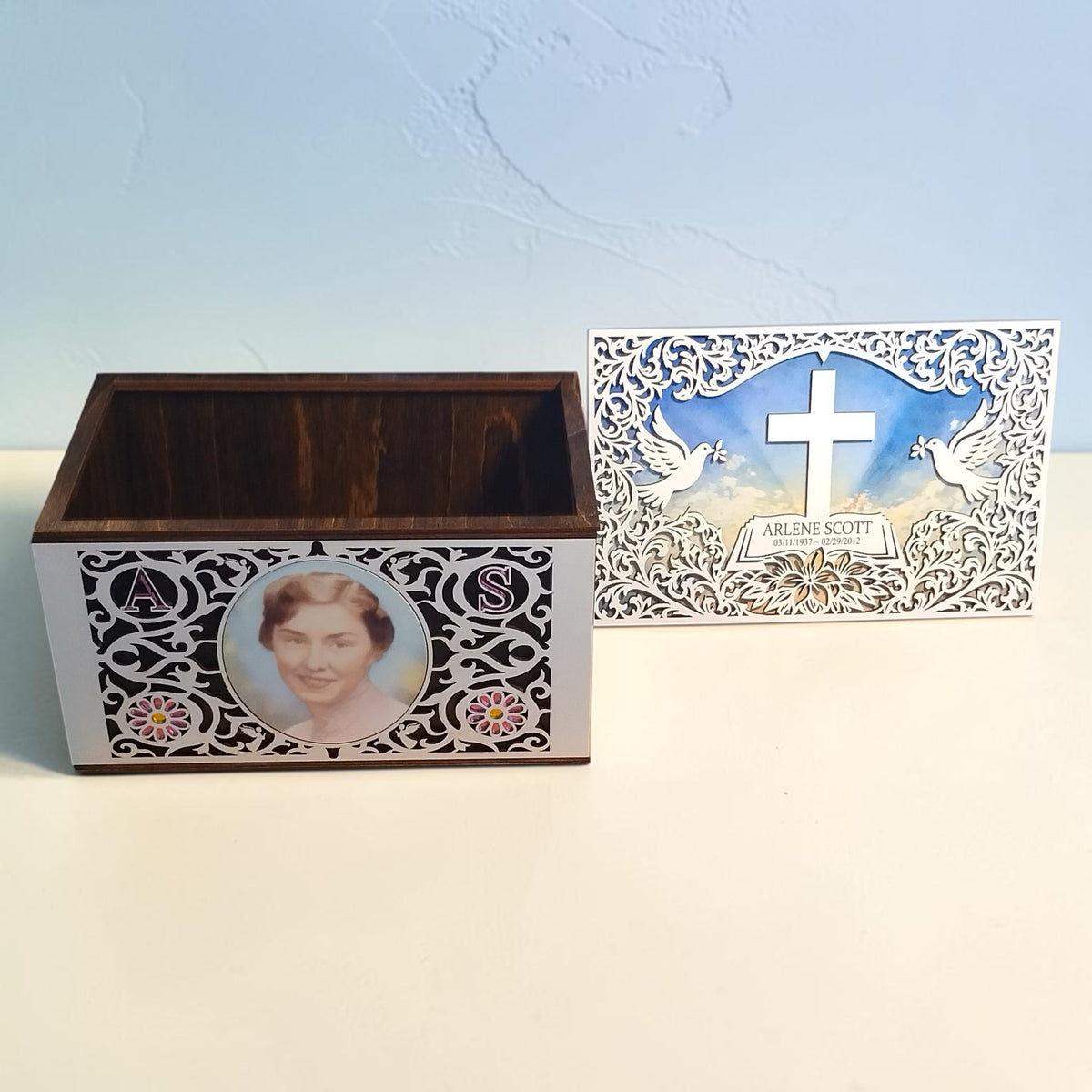 Personalized Christian Memorial Keepsake Box