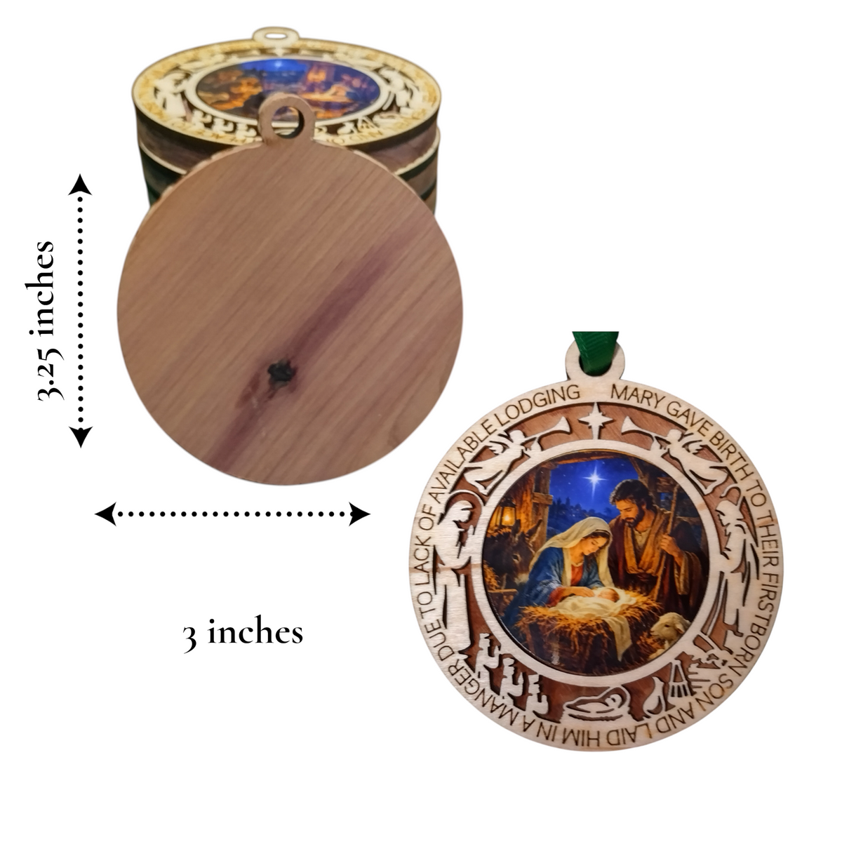 A Savior Is Born – Personalized Christmas Ornament Collection