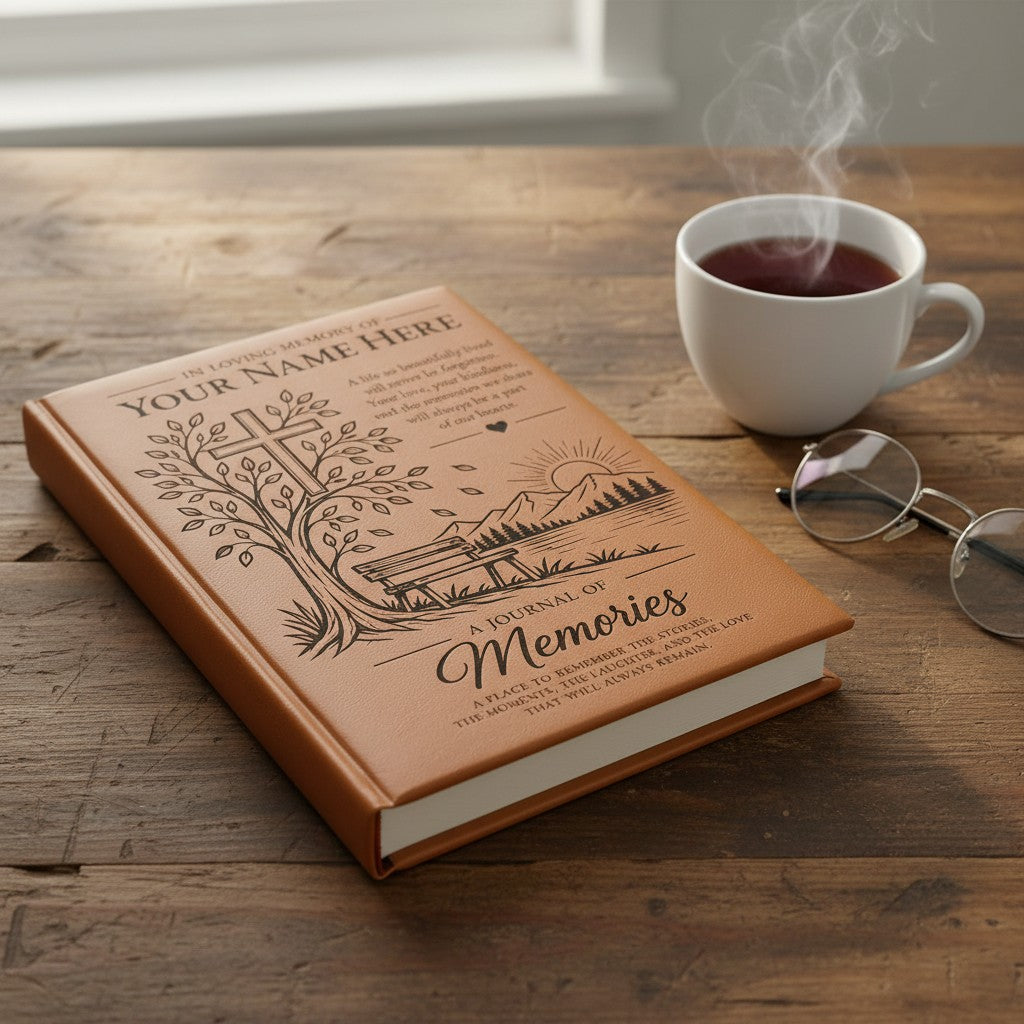 Personalized Christian Journal – Engraved Faith & Scripture Keepsake