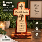 Personalized Christian Cross – Handcrafted Wooden Keepsake