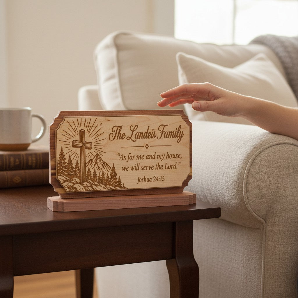 Personalized Family Scripture Plaque