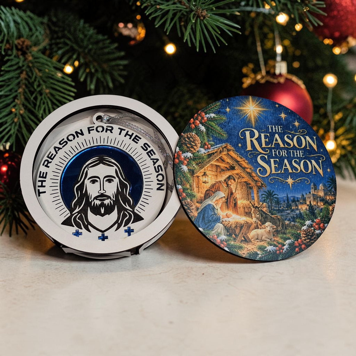The Reason for the Season – Personalized Christmas Ornament & Keepsake Box
