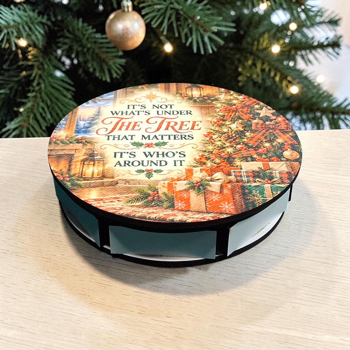 What's Under the Tree – Christmas Ornament & Personalized Keepsake Box