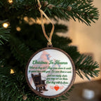 Christmas in Heaven Memorial Ornament & Personalized Keepsake Box