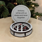 Cardinal Is Near – Christmas Ornament & Personalized Keepsake Box