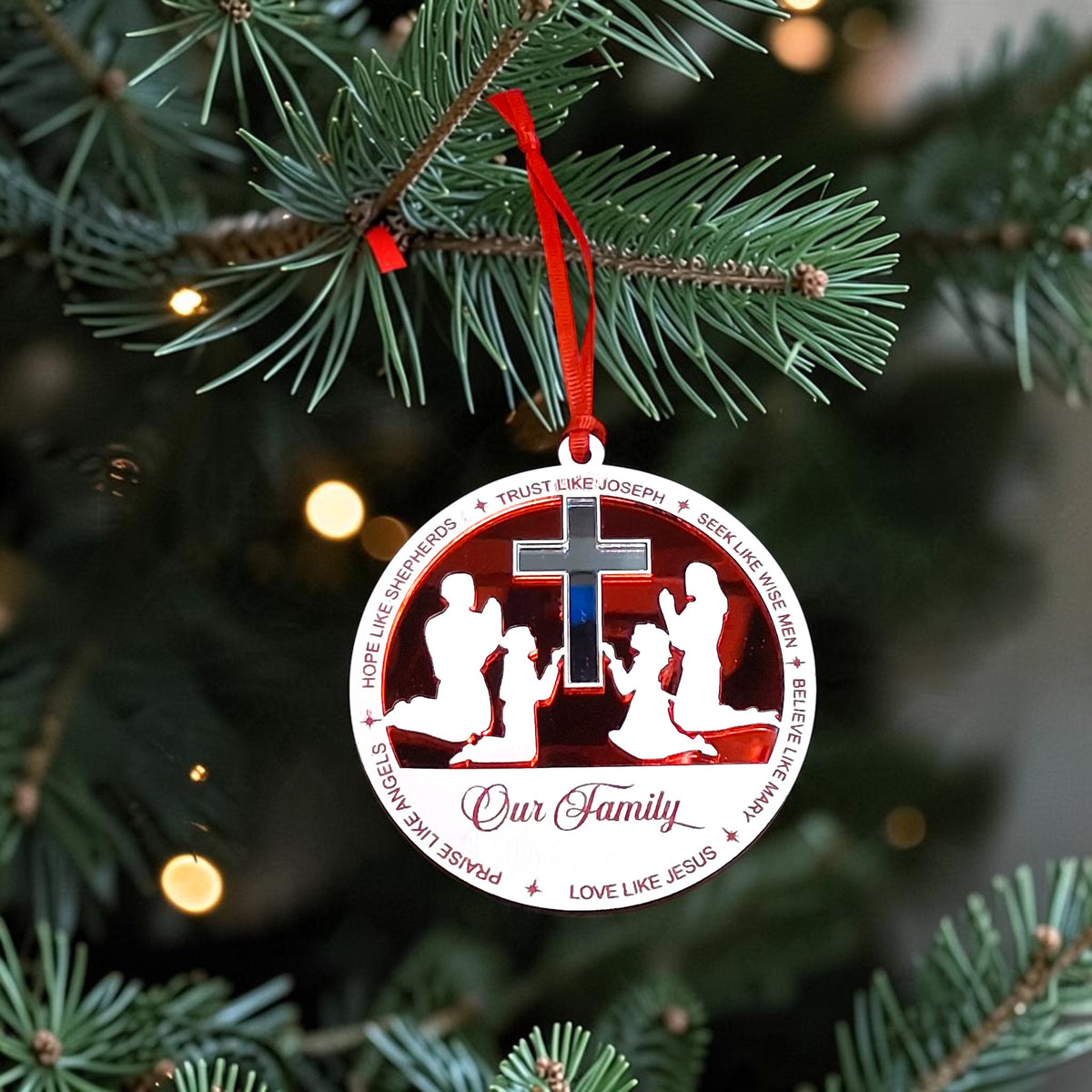 Our Family Christmas Ornament & Personalized Keepsake Box