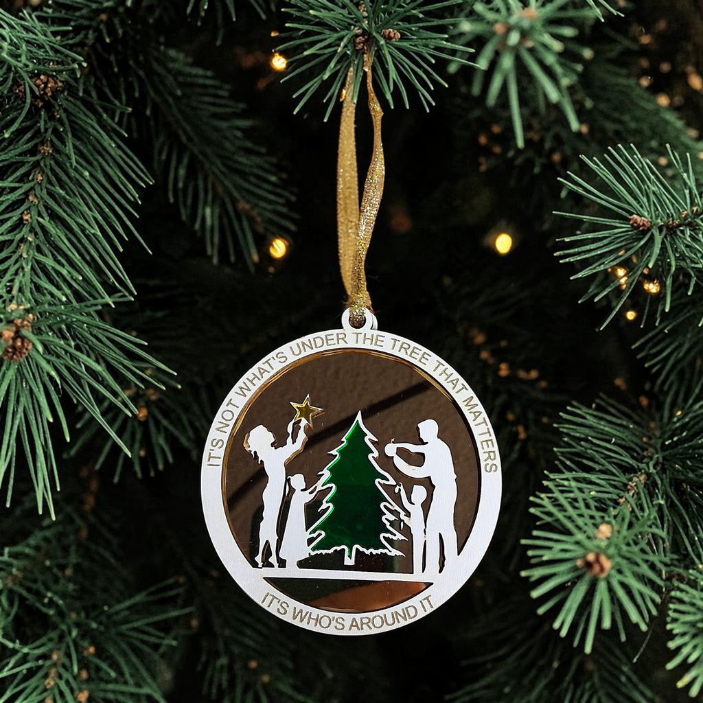 What's Under the Tree – Christmas Ornament & Personalized Keepsake Box