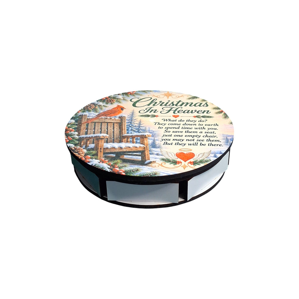 Christmas in Heaven Memorial Ornament & Personalized Keepsake Box