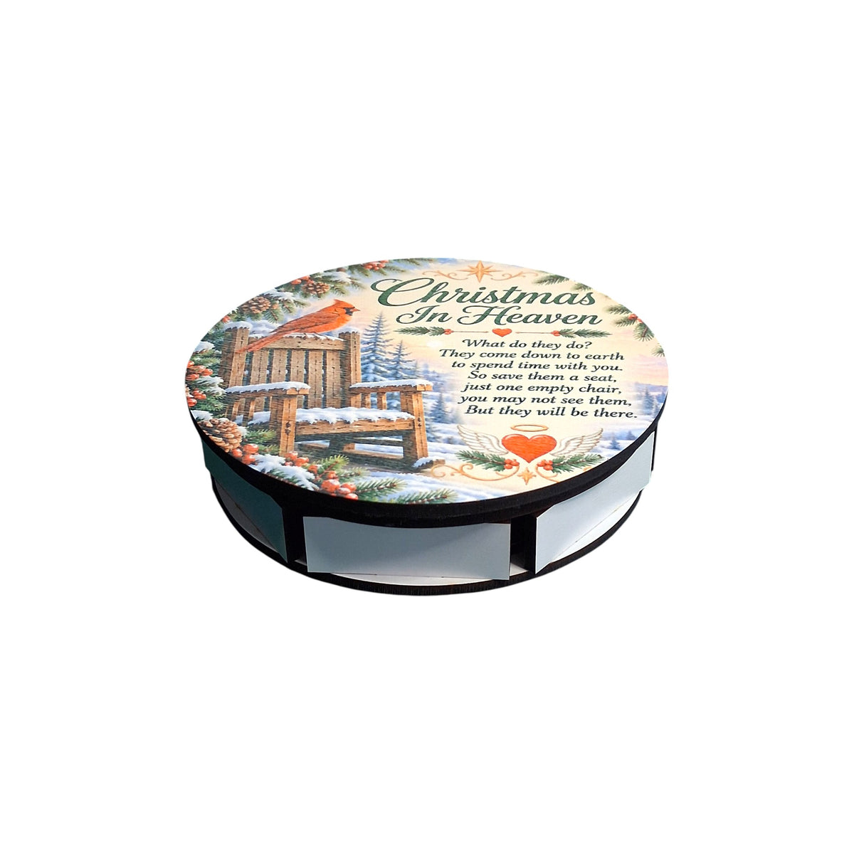 Christmas in Heaven Memorial Ornament & Personalized Keepsake Box